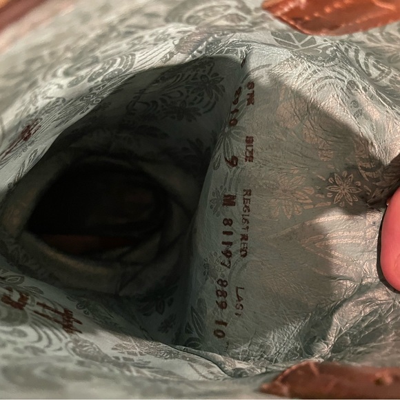 Brown Fringe Western Boots - Picture 2 of 3